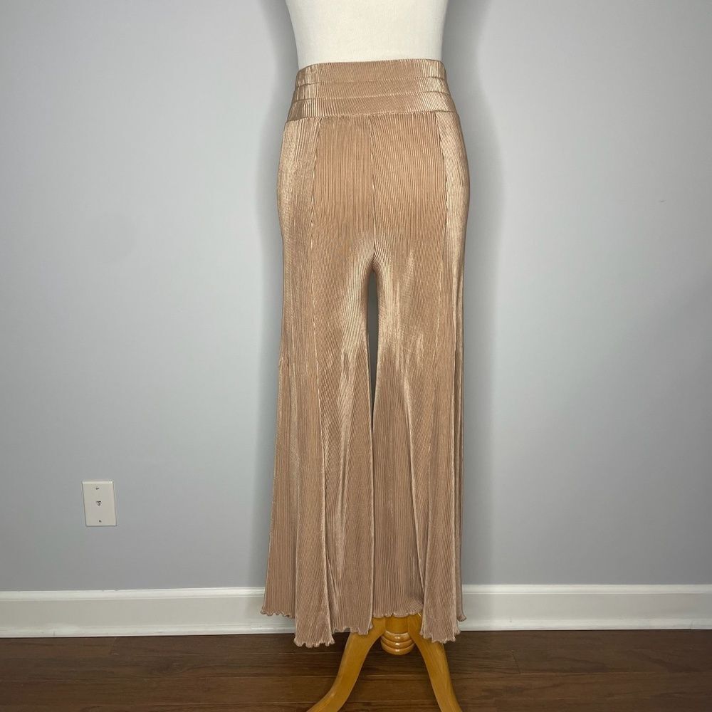 I.Madeline- Tan Ribbed Pants